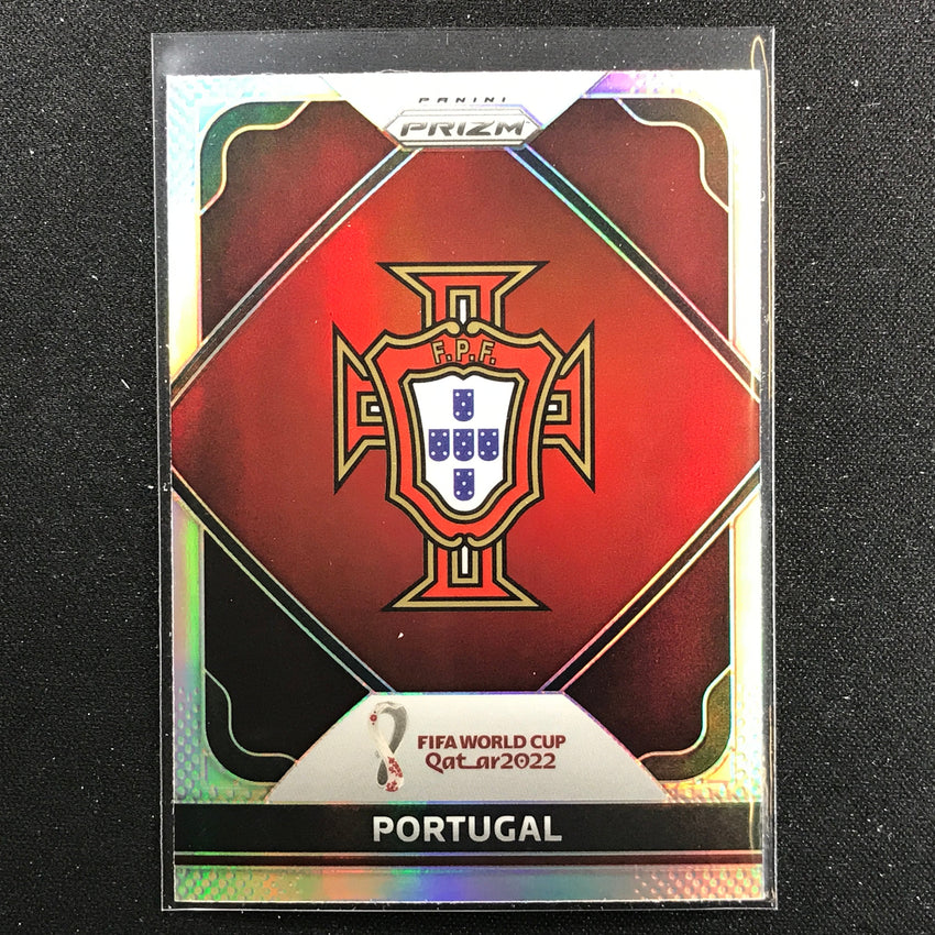 2022 Prizm FIFA World Cup Qatar PORTUGAL Team Badges Silver #20