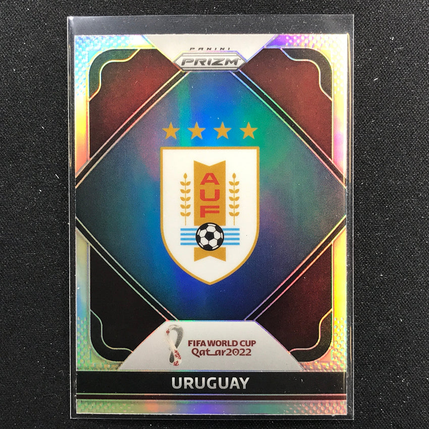 2022 Prizm FIFA World Cup Qatar URUGUAY Team Badges Silver #29