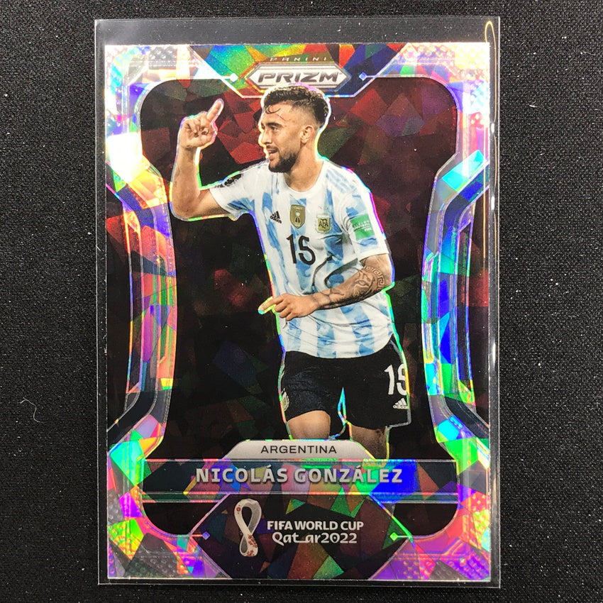 2022 Prizm Fifa World Cup Qatar Nicolas Gonzalez Cracked Ice No 10