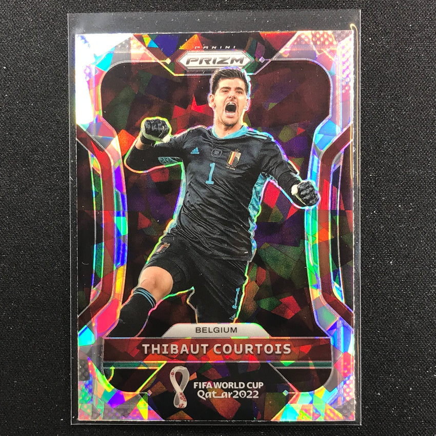 2022 Prizm FIFA World Cup Qatar THIBAUT COURTOIS Cracked Ice #21