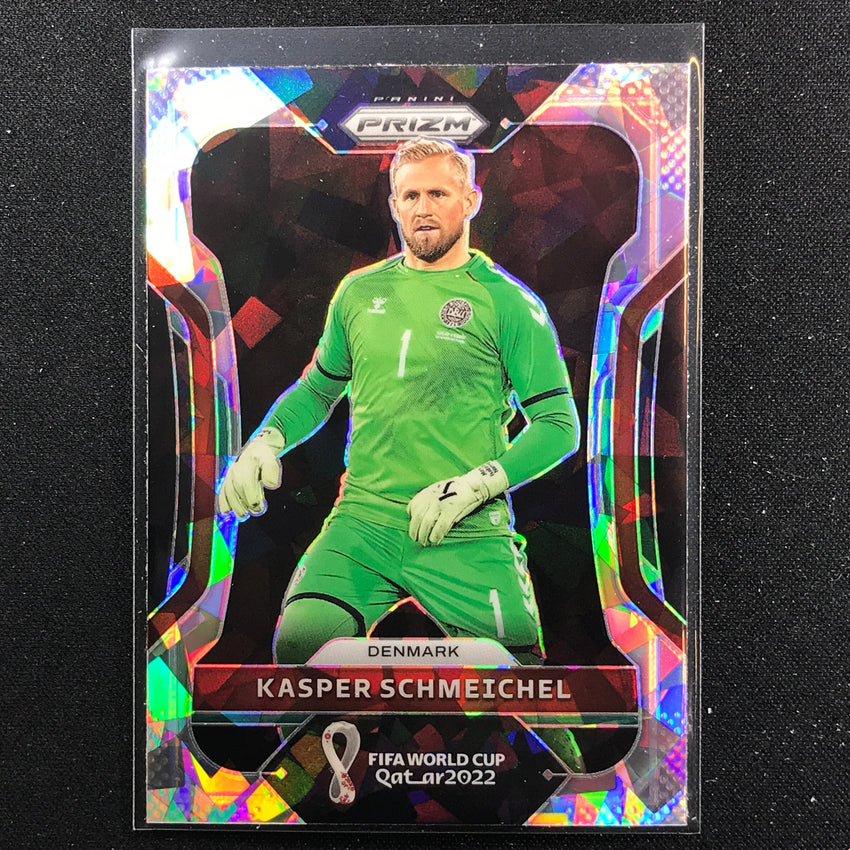2022 Prizm FIFA World Cup Qatar KASPER SCHMEICHEL Cracked Ice #72
