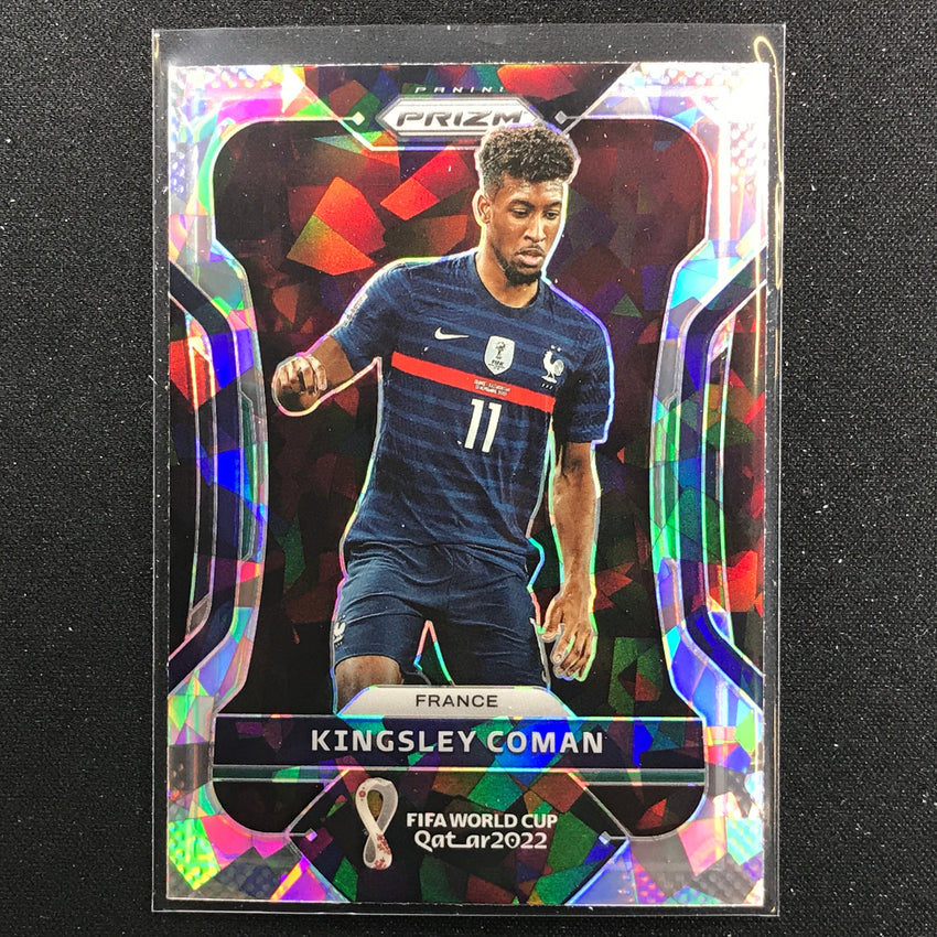 2022 Prizm Fifa World Cup Qatar Kingsley Coman Cracked Ice No 100