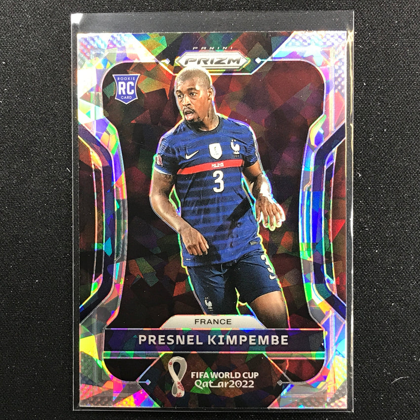 2022 Prizm FIFA World Cup Qatar PRESNEL KIMPEMBE Rookie Cracked Ice #104