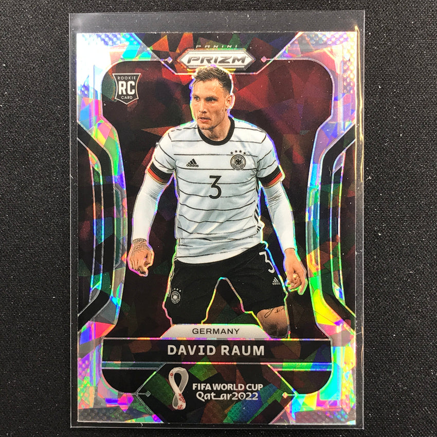 2022 Prizm FIFA World Cup Qatar DAVID RAUM Rookie Cracked Ice #107
