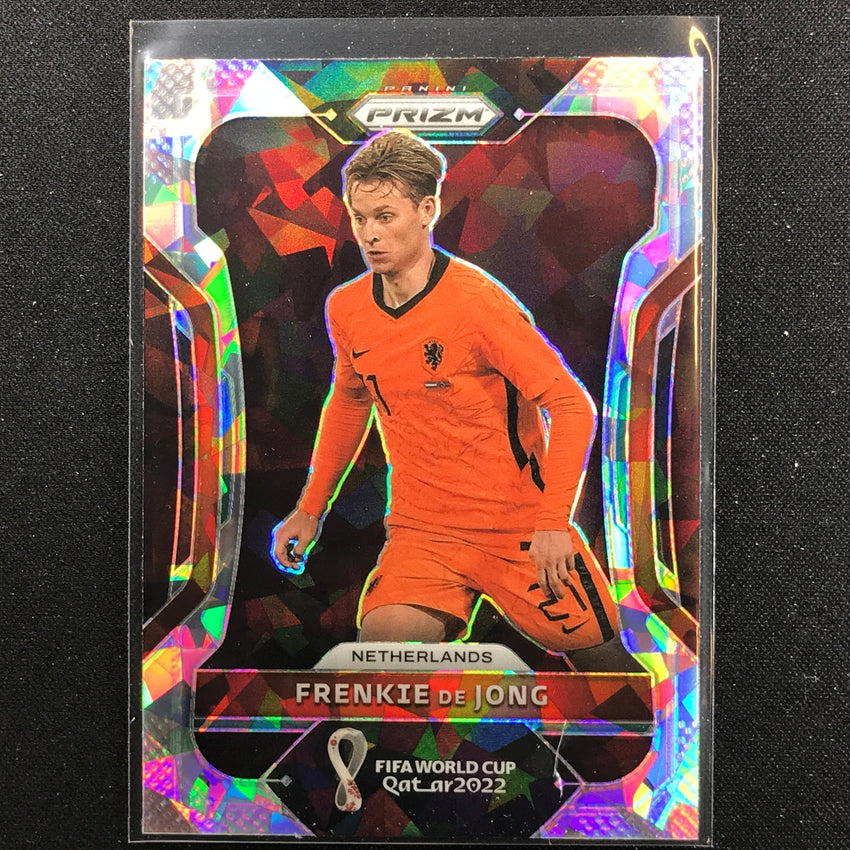 2022 Prizm FIFA World Cup Qatar FRENKIE DE JONG Cracked Ice #155