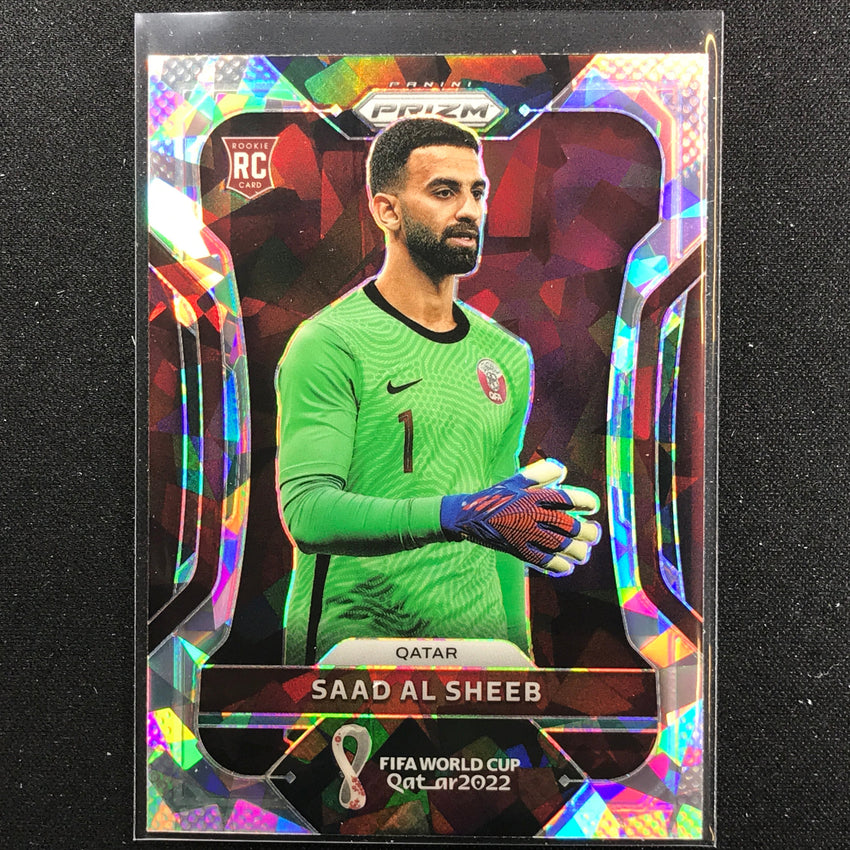 2022 Prizm FIFA World Cup Qatar SAAD AL SHEEB Rookie Cracked Ice #190