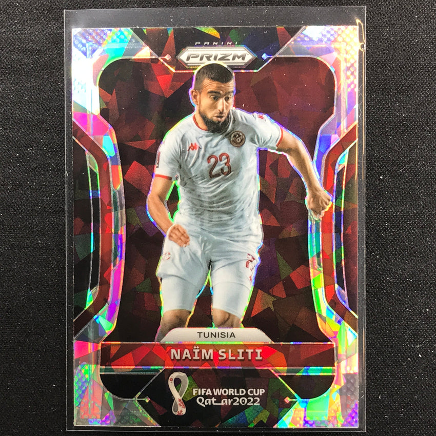 2022 Prizm FIFA World Cup Qatar NAIM SLITI Cracked Ice #196