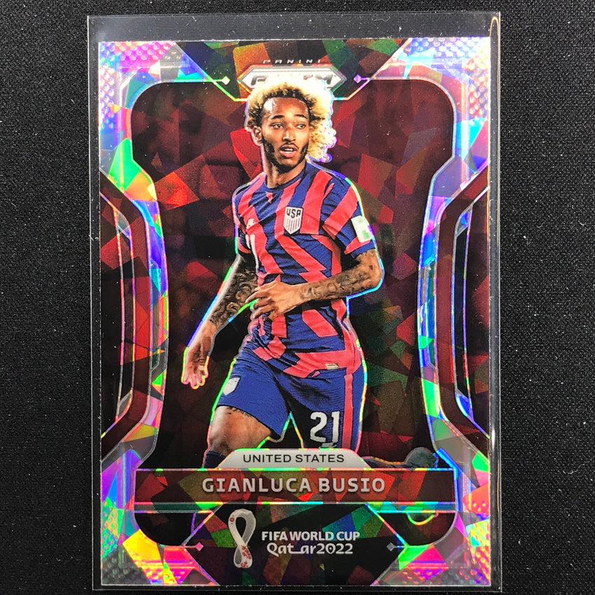 2022 Prizm FIFA World Cup Qatar GIANLUCA BUSIO Cracked Ice #202