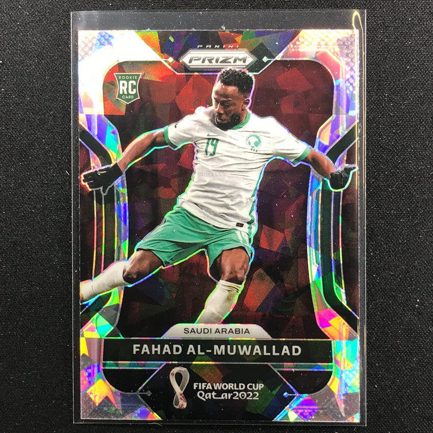2022 Prizm FIFA World Cup Qatar FAHAD AL-MUWALLAD Rookie Cracked Ice #213