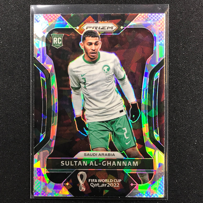 2022 Prizm FIFA World Cup Qatar SULTAN AL-GHANNAM Rookie Cracked Ice #216
