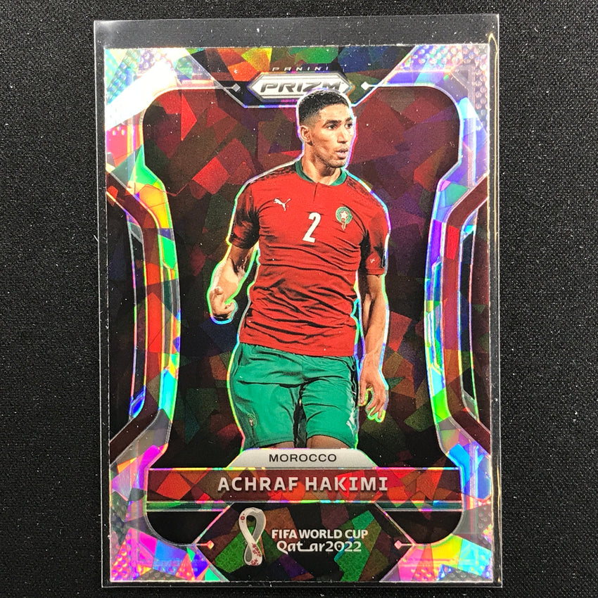 2022 Prizm FIFA World Cup Qatar ACHRAF HAKIMI Cracked Ice #236