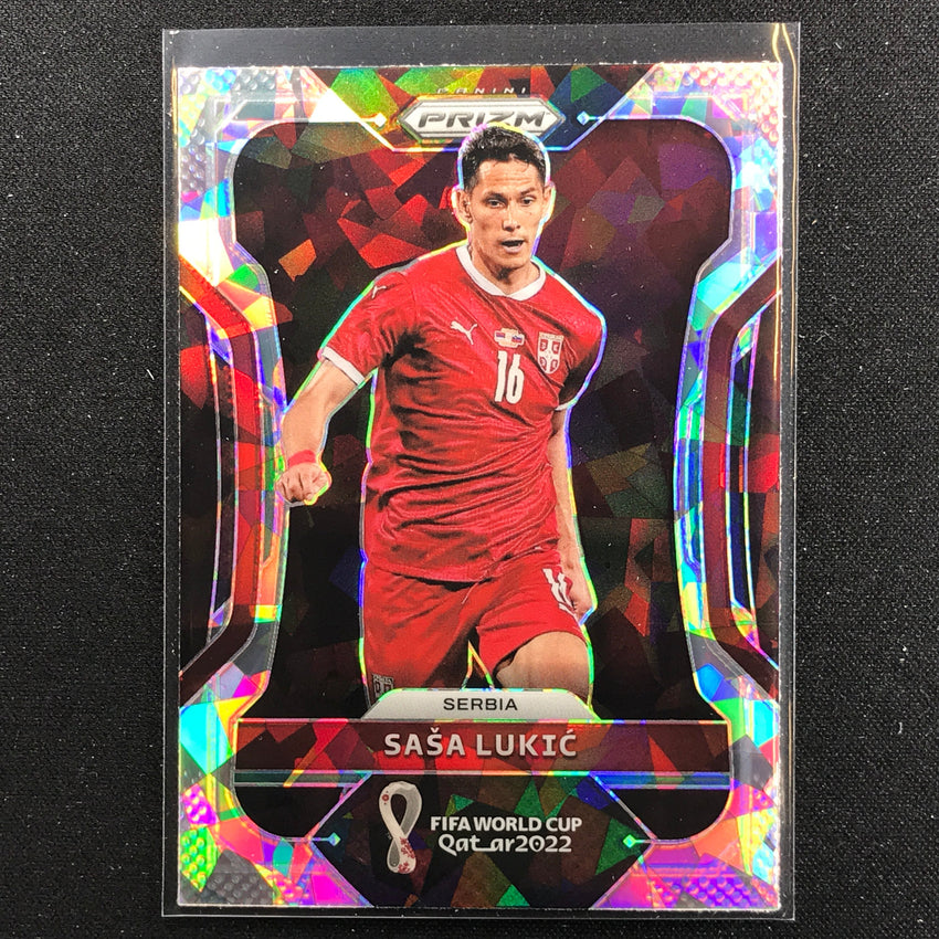 2022 Prizm Fifa World Cup Qatar Sasa Lukic Cracked Ice No 259