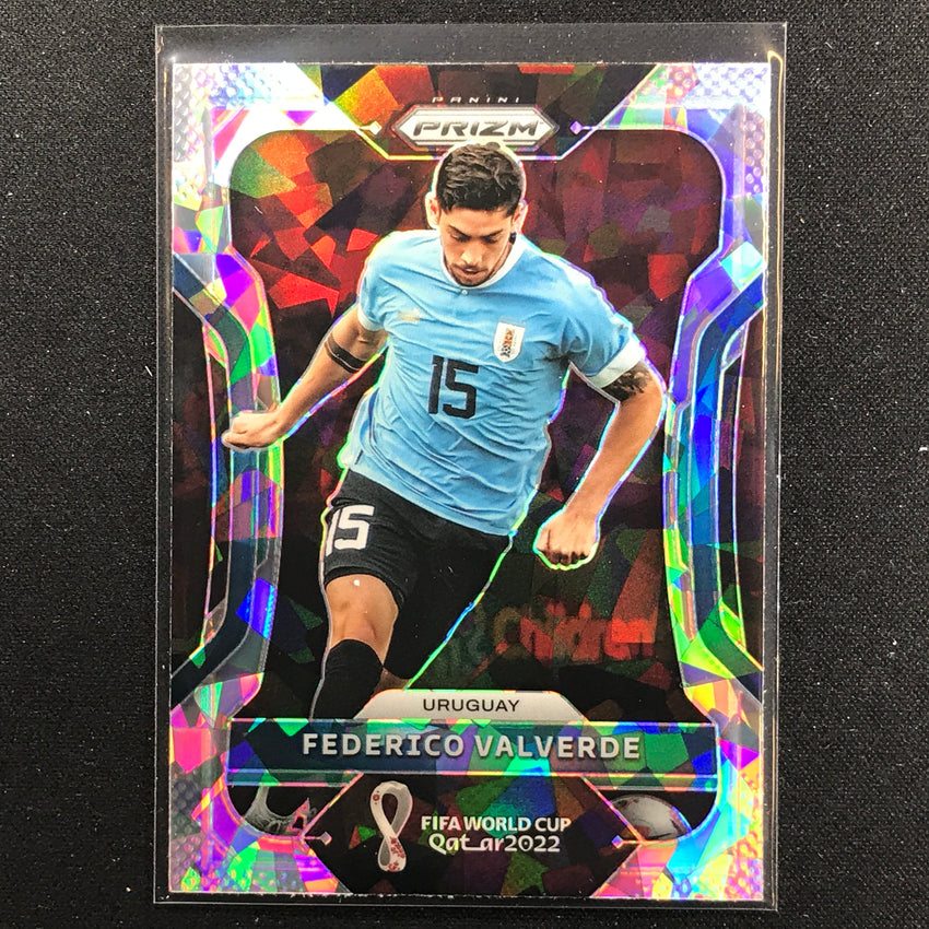 2022 Prizm Fifa World Cup Qatar Federico Valverde Cracked Ice No 277