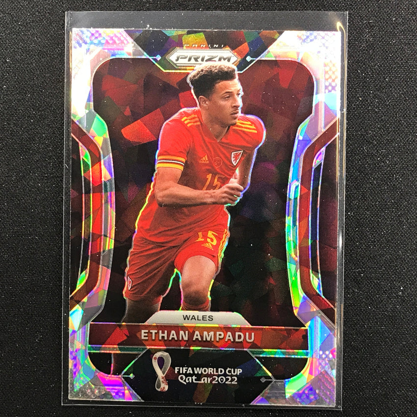 2022 Prizm FIFA World Cup Qatar ETHAN AMPADU Cracked Ice #297