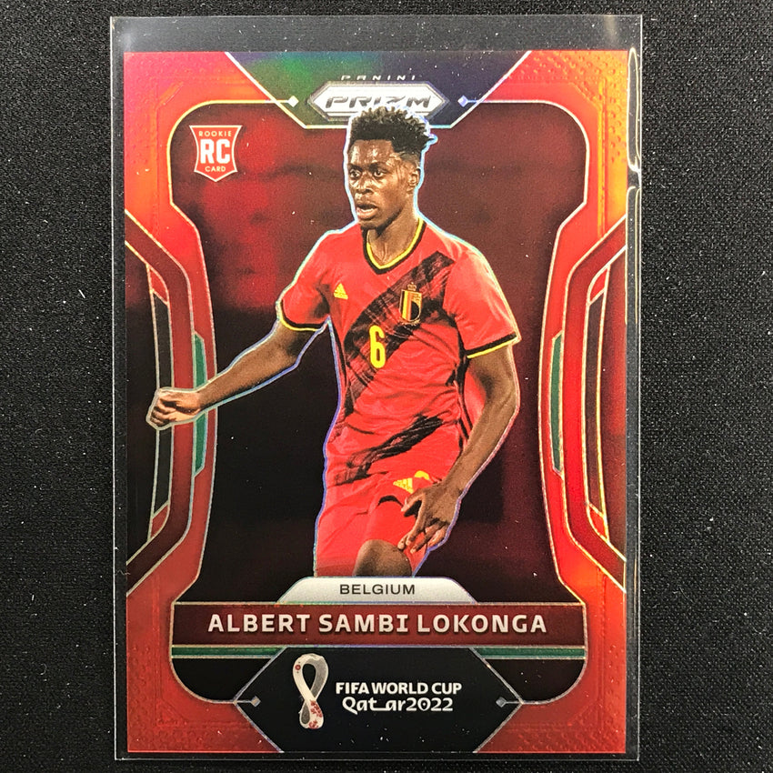 2022 Prizm FIFA World Cup Qatar ALBERT SAMBI LOKONGA Rookie Red /399 #13
