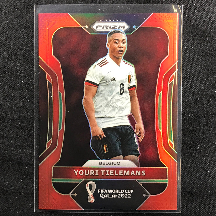 2022 Prizm FIFA World Cup Qatar YOURI TIELEMANS Red /399 #24