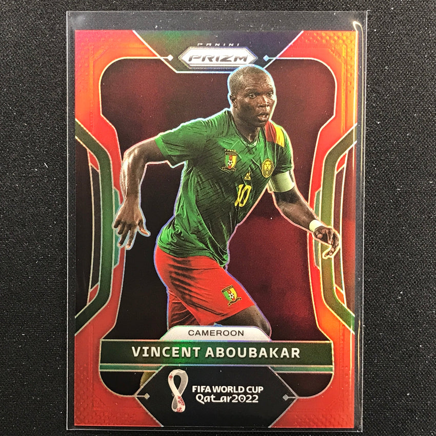 2022 Prizm FIFA World Cup Qatar VINCENT ABOUBAKAR Red /399 #44
