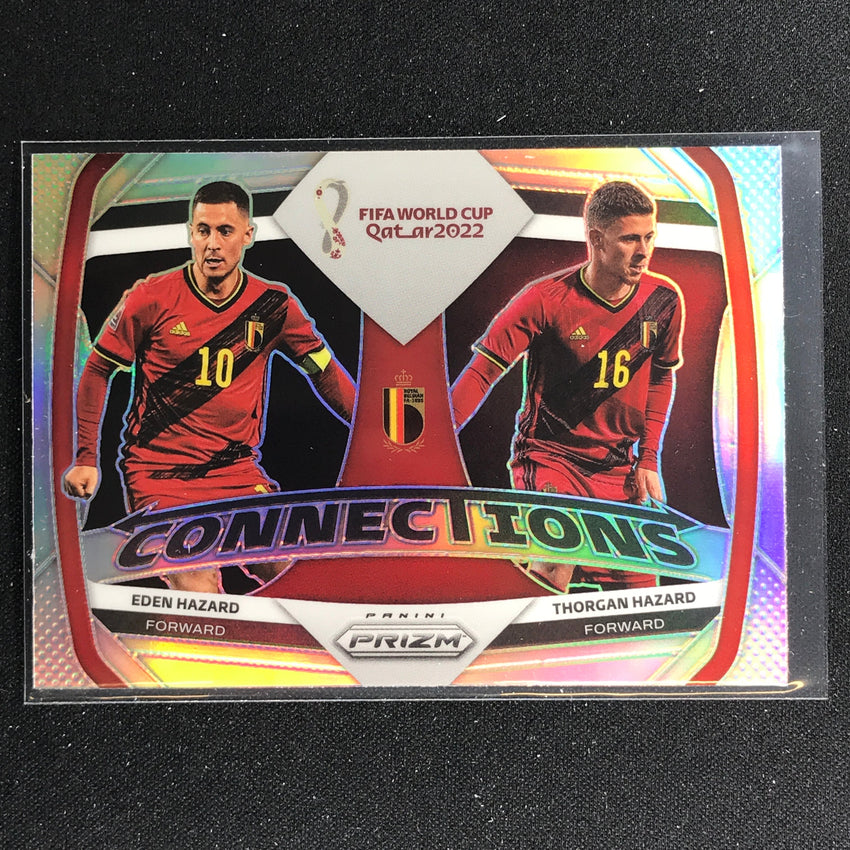 2022 Prizm FIFA World Cup Qatar EDEN THORGAN HAZARD Connections Silver #2