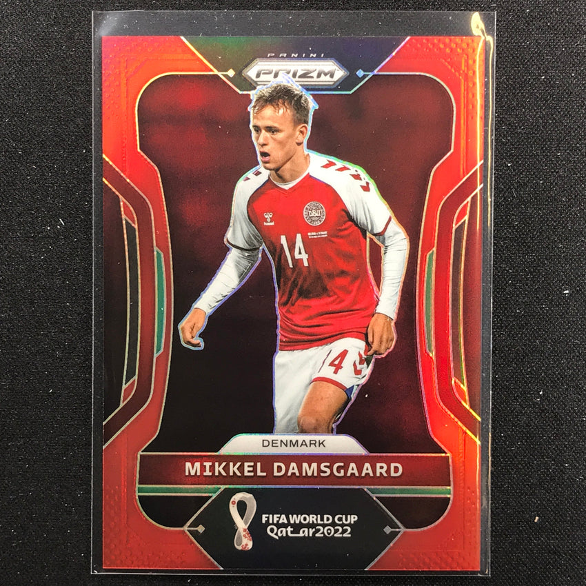 2022 Prizm FIFA World Cup Qatar MIKKEL DAMSGAARD Red /399 #73