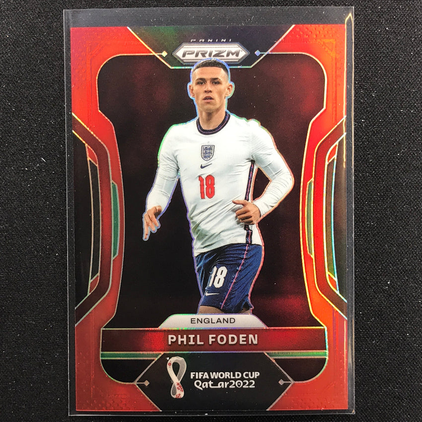 2022 Prizm Fifa World Cup Qatar Phil Foden Red /399 No 93