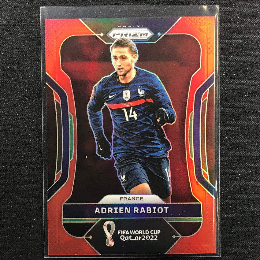 2022 Prizm FIFA World Cup Qatar ADRIEN RABIOT Red /399 #95