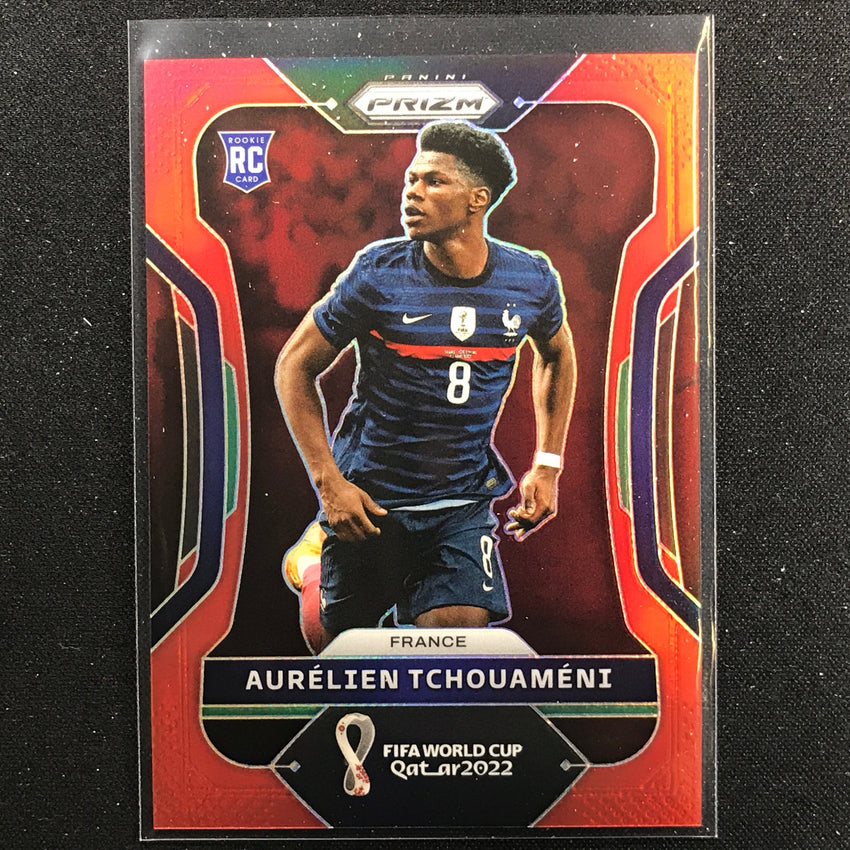 2022 Prizm FIFA World Cup Qatar AURELIEN TCHOUAMENI Rookie Red /399 #97