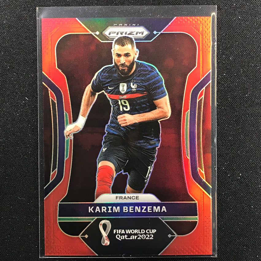 2022 Prizm FIFA World Cup Qatar KARIM BENZEMA Red /399 #99