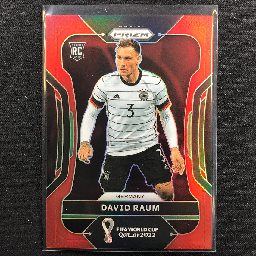 2022 Prizm FIFA World Cup Qatar DAVID RAUM Rookie Red /399 #107