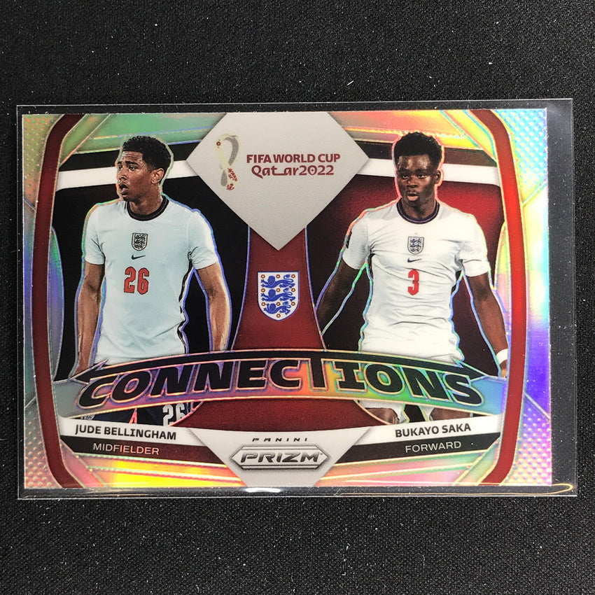 2022 Prizm Fifa World Cup Qatar Bukayo Saka Jude Bellingham Connection Silver No 5