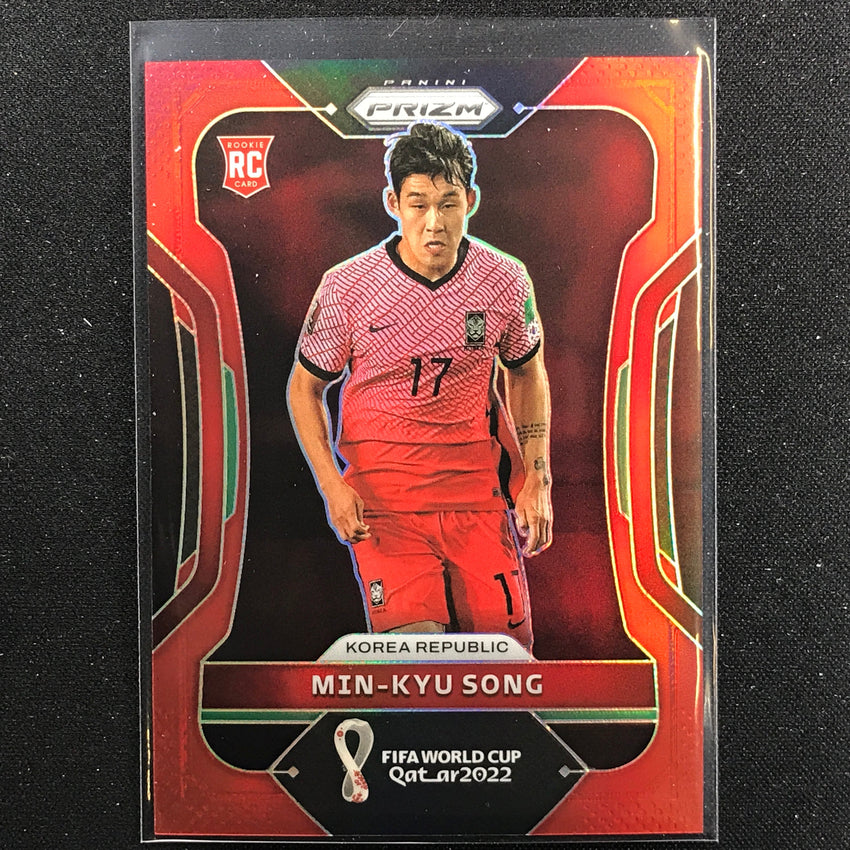 2022 Prizm FIFA World Cup Qatar MIN-KYU SONG Rookie Red /399 #138