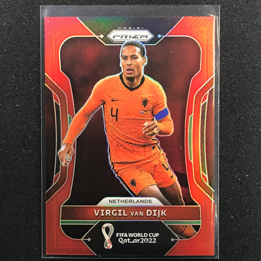 2022 Prizm Fifa World Cup Qatar Virgil Van Dijk Red /399 No 163
