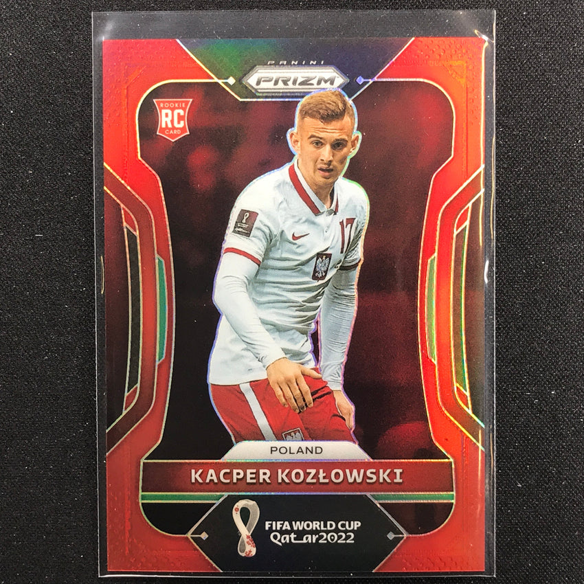 2022 Prizm FIFA World Cup Qatar KACPER KOZLOWSKI Rookie Red /399 #167