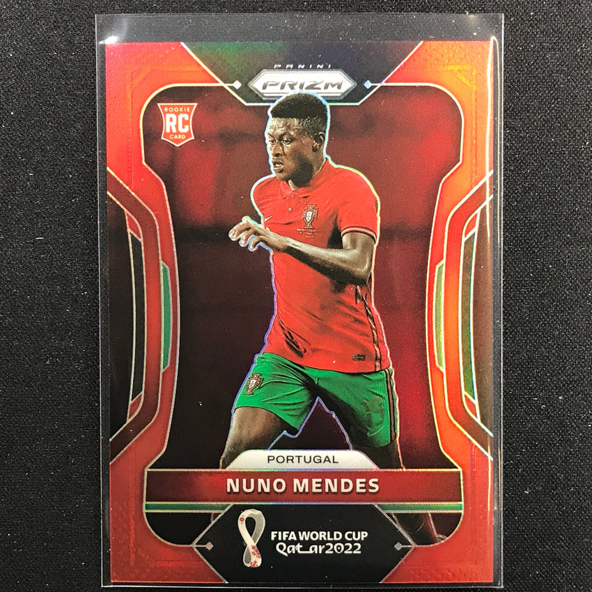 2022 Prizm Fifa World Cup Qatar Nuno Mendes Rookie Red /399 No 180