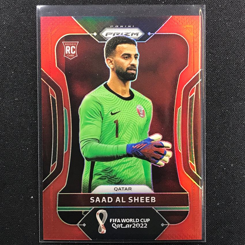 2022 Prizm FIFA World Cup Qatar SAAD AL SHEEB Rookie Red /399 #190