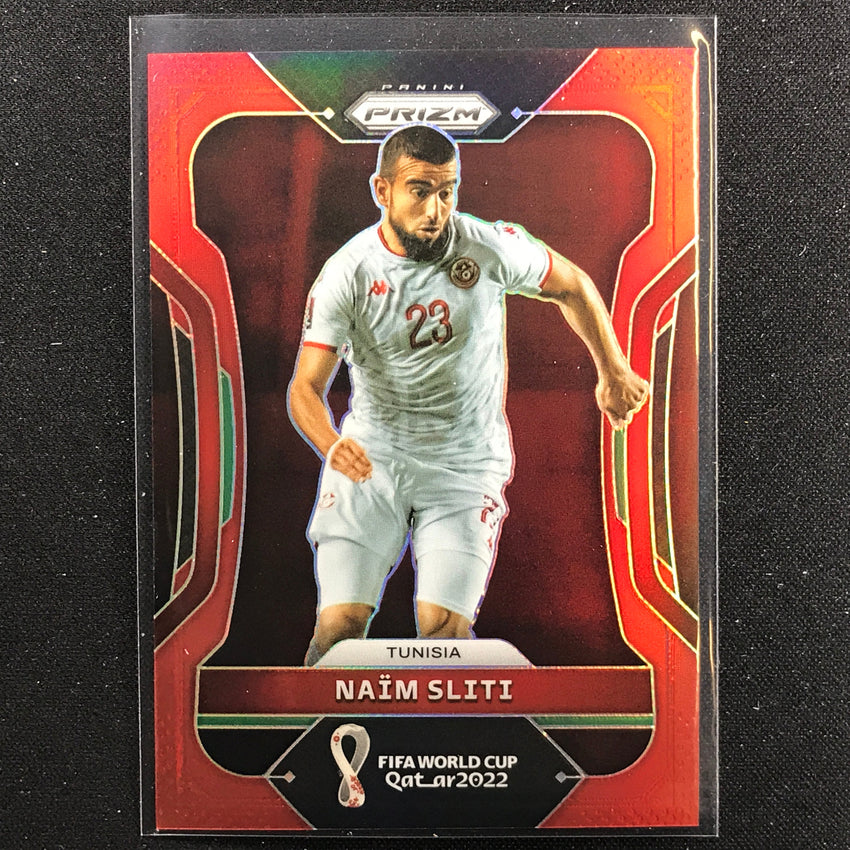 2022 Prizm FIFA World Cup Qatar NAIM SLITI Red /399 #196