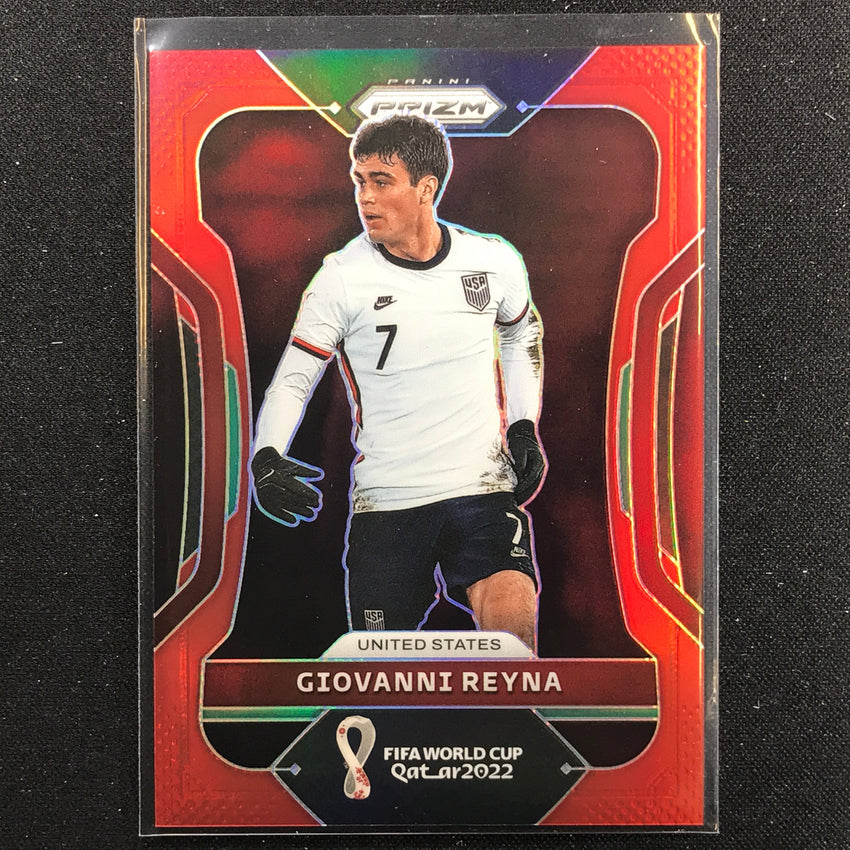 2022 Prizm FIFA World Cup Qatar GIOVANNI REYNA Red /399 #203