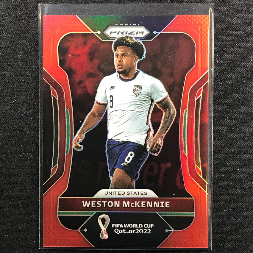 2022 Prizm FIFA World Cup Qatar WESTON MCKENNIE Red /399 #209