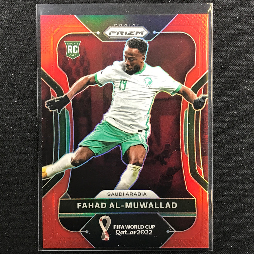 2022 Prizm FIFA World Cup Qatar FAHAD AL-MUWALLAD Rookie Red /399 #213