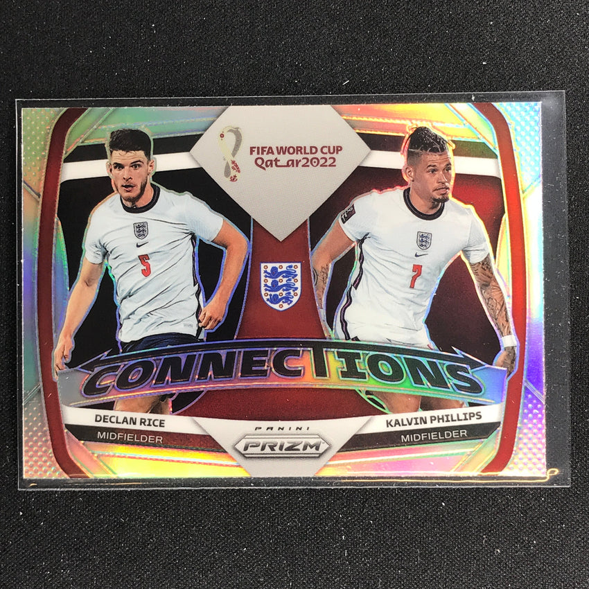 2022 Prizm FIFA World Cup Qatar DECLAN RICE KALVIN PHILLIPS Connections Silver #12