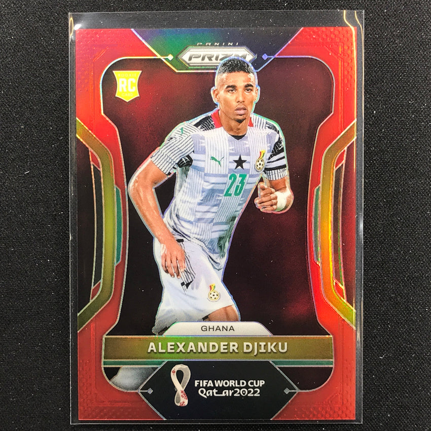 2022 Prizm FIFA World Cup Qatar ALEXANDER DJIKU Rookie Red /399 #230