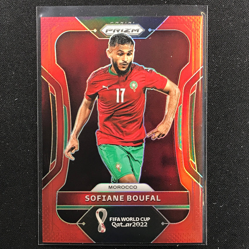 2022 Prizm FIFA World Cup Qatar SOFIANE BOUFAL Red /399 #242