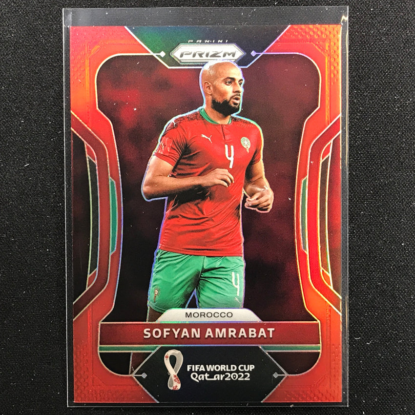 2022 Prizm FIFA World Cup Qatar SOFYAN AMRABAT Red /399 #243