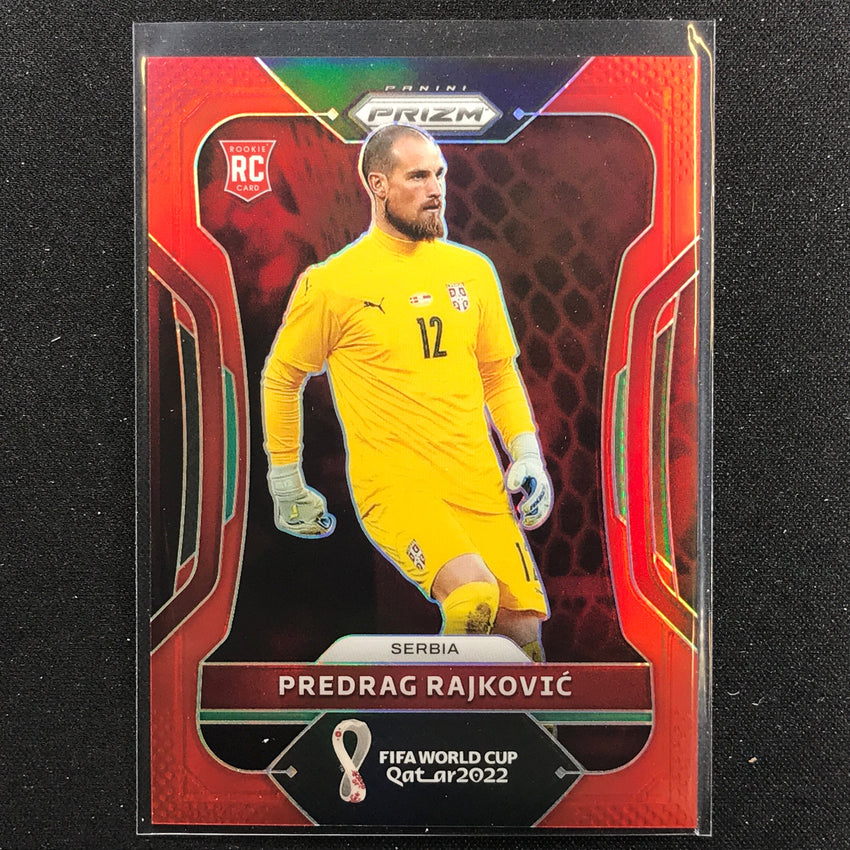 2022 Prizm FIFA World Cup Qatar PREDRAG RAJKOVIC Rookie Red /399 #258