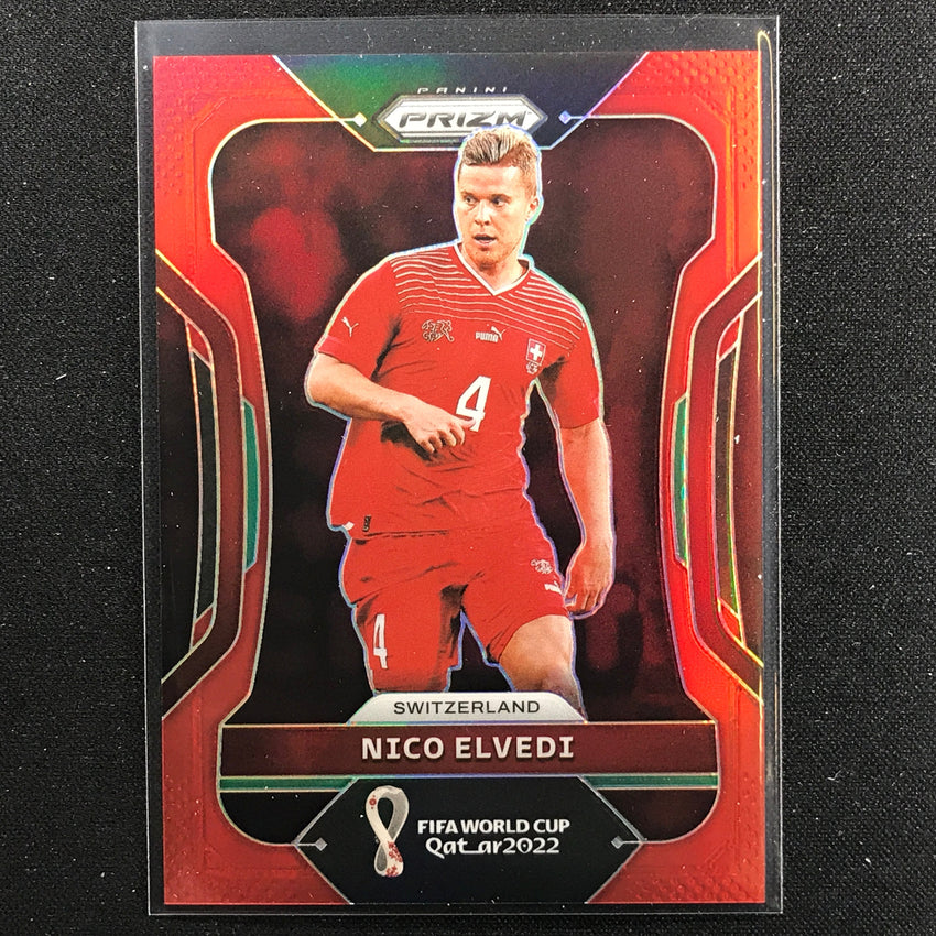 2022 Prizm FIFA World Cup Qatar NICO ELVEDI Red /399 #267
