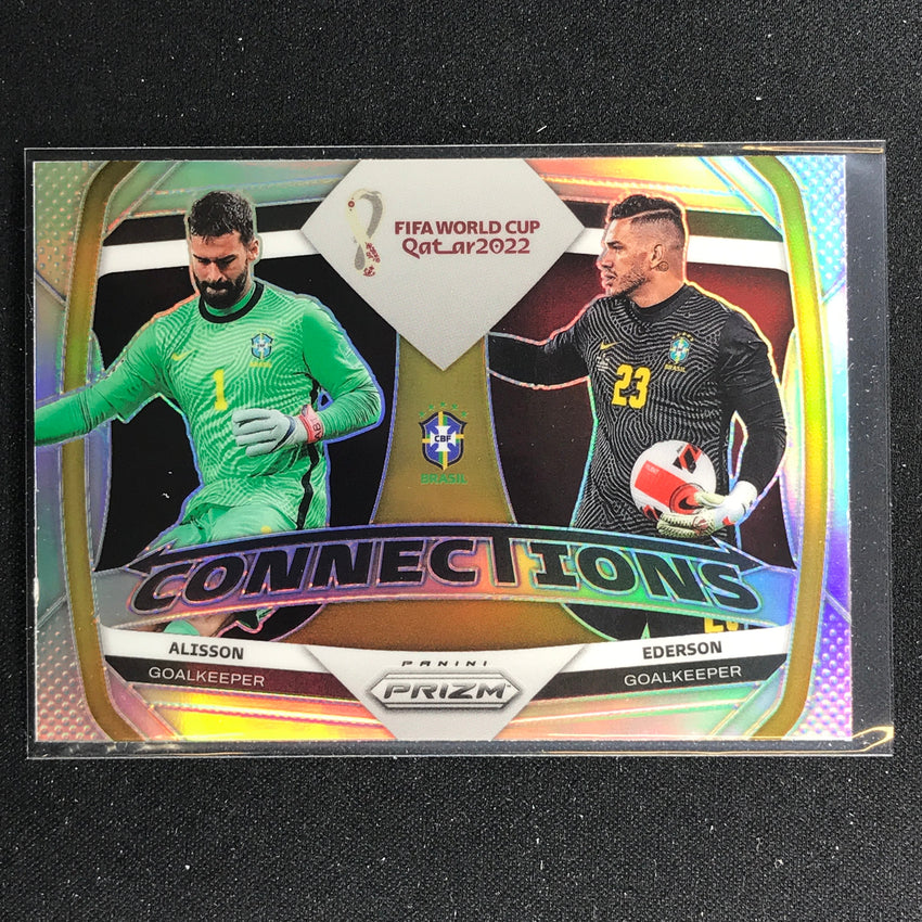 2022 Prizm FIFA World Cup Qatar ALISSON EDERSON Connections Silver #16