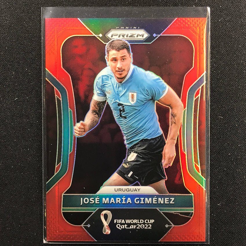 2022 Prizm FIFA World Cup Qatar JOSE MARIA GIMENEZ Red /399 #279