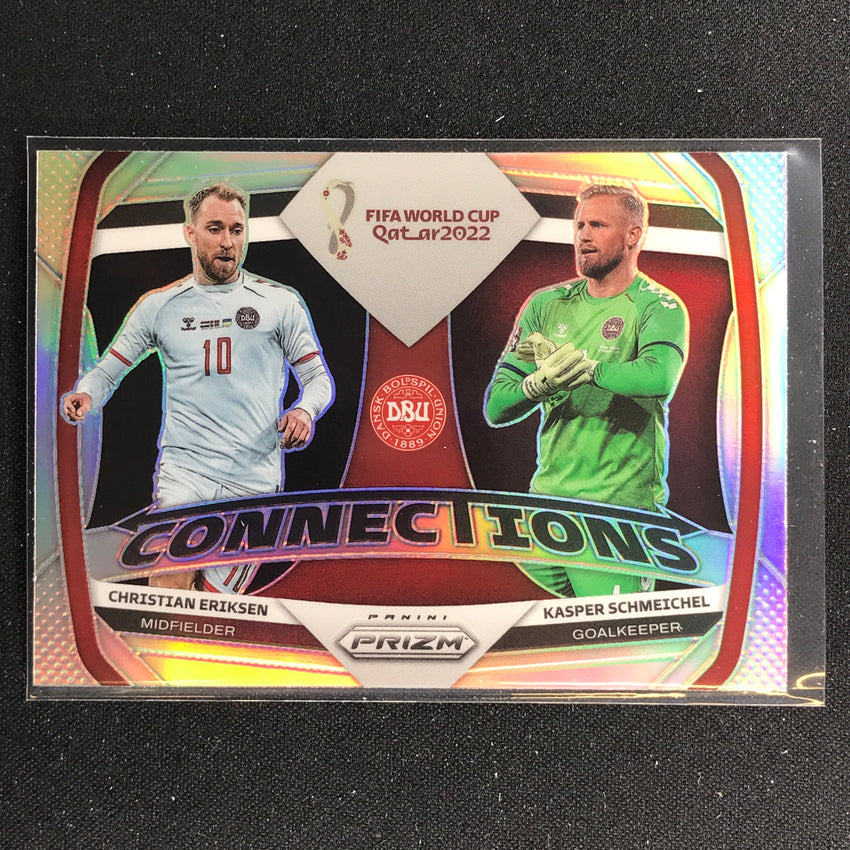 2022 Prizm FIFA World Cup Qatar ERIKSEN SCHMEICHEL Connections Silver #17