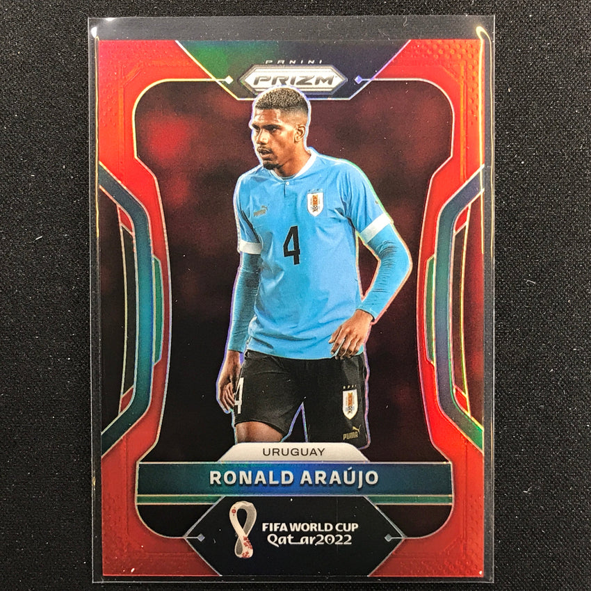 2022 Prizm FIFA World Cup Qatar RONALD ARAUJO Red /399 #282