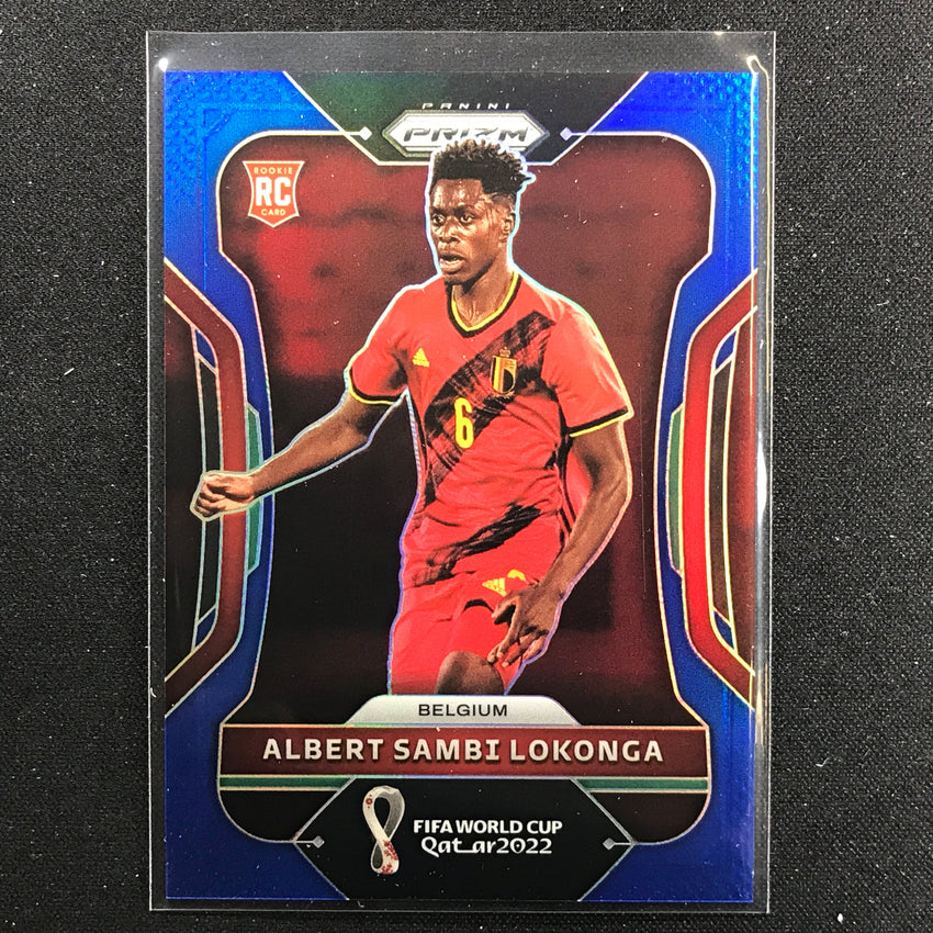 2022 Prizm FIFA World Cup Qatar ALBERT SAMBI LOKONGA Rookie Blue /299 #13