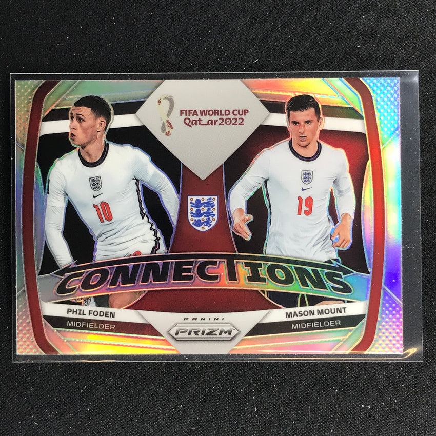 2022 Prizm FIFA World Cup Qatar MASON MOUNT PHIL FODEN Connections Silver #20